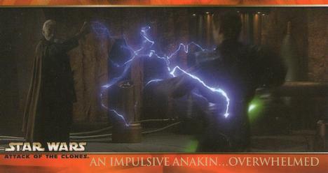 2002 Topps Star Wars: Attack of the Clones Widevision #67 An Impulsive Anakin...Overwhelmed Front