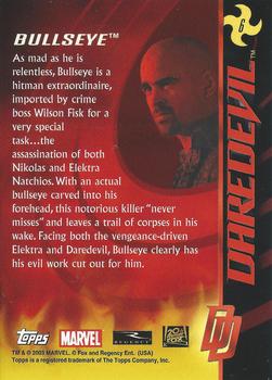 2003 Topps Daredevil #6 Bullseye Back