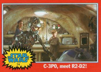 2004 Topps Heritage Star Wars #74 C-3PO, meet R2-D2! Front