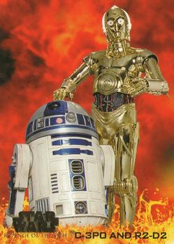 2005 Topps Star Wars Revenge of the Sith #14 C-3PO And R2-D2 Front