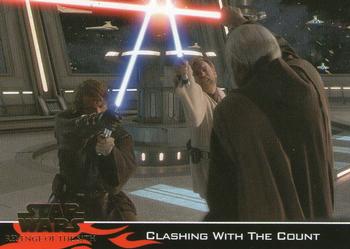 2005 Topps Star Wars Revenge of the Sith #26 Clashing With The Count Front