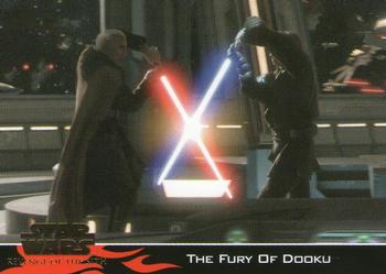 2005 Topps Star Wars Revenge of the Sith #27 The Fury Of Dooku Front