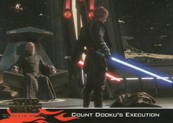 2005 Topps Star Wars Revenge of the Sith #28 Count Dooku's Execution Front