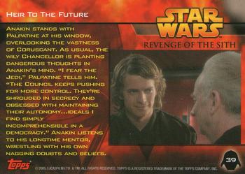 2005 Topps Star Wars Revenge of the Sith #39 Heir To The Future Back