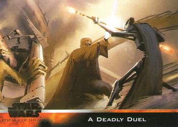 2005 Topps Star Wars Revenge of the Sith #84 A Deadly Duel Front