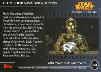 2005 Topps Star Wars Revenge of the Sith #88 Old Friends Revisited Back