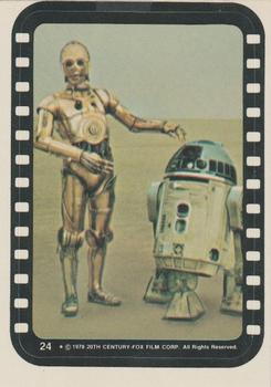 1977 Topps Star Wars - Stickers #24 Droids on the sand planet Front