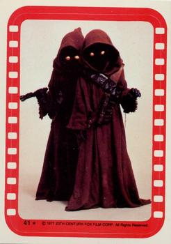 1977 Topps Star Wars - Stickers #41 A pair of Jawas Front