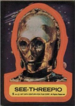1977 Topps Star Wars - Stickers #5 See-Threepio Front