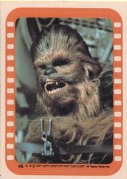 1977 Topps Star Wars - Stickers #46 Chewie gets riled! Front