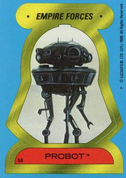 1980 Topps Star Wars: The Empire Strikes Back - Stickers #58 Probot Front