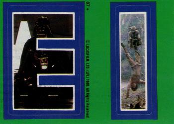 1980 Topps Star Wars: The Empire Strikes Back - Stickers #87 E I Front