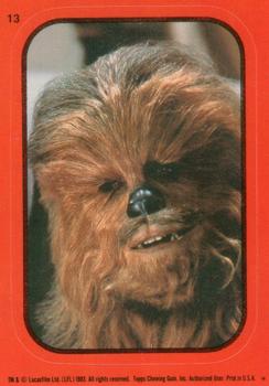 1983 Topps Star Wars: Return of the Jedi - Stickers #13 Chewbacca Front