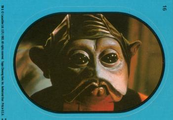 1983 Topps Star Wars: Return of the Jedi - Stickers #16 Nien Nunb Front