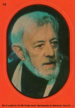 1983 Topps Star Wars: Return of the Jedi - Stickers #19 Obi-Wan Kenobi Front