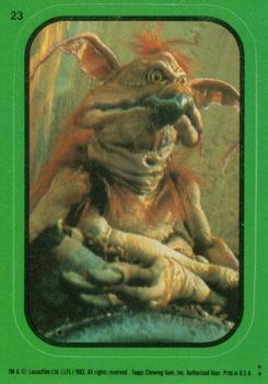 1983 Topps Star Wars: Return of the Jedi - Stickers #23 Salacious Crumb Front