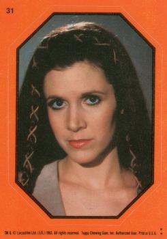 1983 Topps Star Wars: Return of the Jedi - Stickers #31 Leia Organa Front