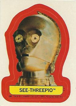 1983 Topps Star Wars: Return of the Jedi - Stickers #38 See-Threepio Front