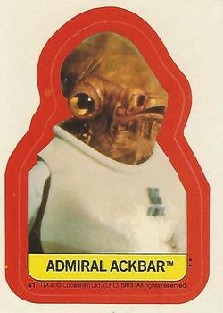 1983 Topps Star Wars: Return of the Jedi - Stickers #41 Admiral Ackbar Front