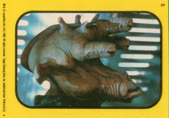 1983 Topps Star Wars: Return of the Jedi - Stickers #5 Ree-Yees Front
