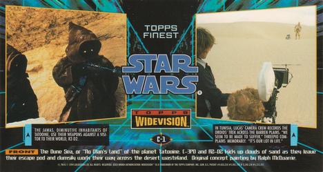 1995 Topps Widevision Star Wars - Finest Chromium #C-1 The Dune Sea Back