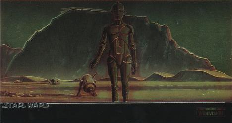 1995 Topps Widevision Star Wars - Finest Chromium #C-1 The Dune Sea Front