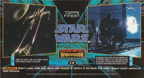 1995 Topps Widevision Star Wars - Finest Chromium #C-8 It's father against son Back