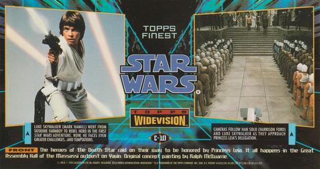 1995 Topps Widevision Star Wars - Finest Chromium #C-10 green carpet procession Back