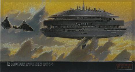 1995 Topps Widevision Star Wars: The Empire Strikes Back - Finest Chromium #C-7 Cloud City Front