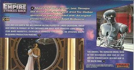 1995 Topps Widevision Star Wars: The Empire Strikes Back - Finest Chromium #C-10 Droid healers Back