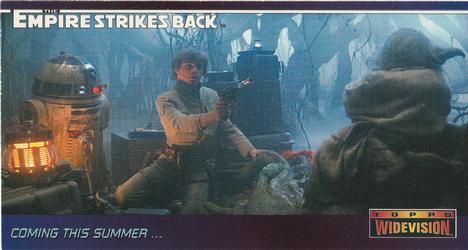 1995 Topps Widevision Star Wars: The Empire Strikes Back - Promos #P3 Yoda surprises Luke Front
