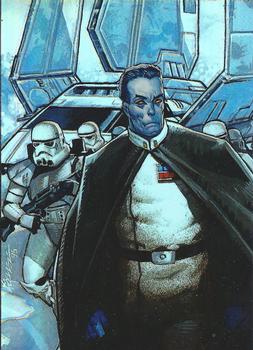 1996 Finest Star Wars - Refractors #23 Grand Admiral Thrawn Front
