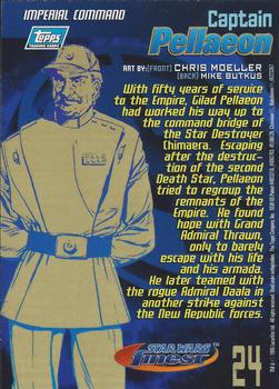 1996 Finest Star Wars - Refractors #24 Captain Palleon Back