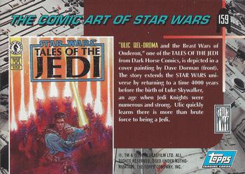1994 Topps Star Wars Galaxy Series 2 #159 Ulic Qel-Droma Back