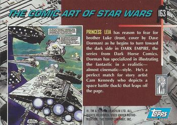 1994 Topps Star Wars Galaxy Series 2 #163 Princess Leia Back