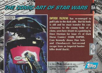 1994 Topps Star Wars Galaxy Series 2 #164 Emperor Palpatine Back