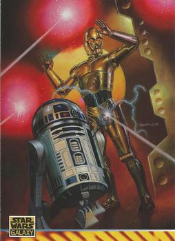 1994 Topps Star Wars Galaxy Series 2 #166 R2-D2 & C-3PO Front