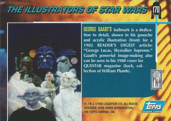 1994 Topps Star Wars Galaxy Series 2 #170 George Gaadt Back