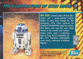1994 Topps Star Wars Galaxy Series 2 #171 Basil Gogos Back