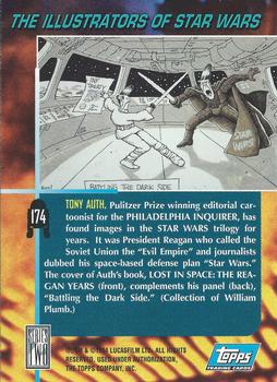 1994 Topps Star Wars Galaxy Series 2 #174 Tony Auth Back