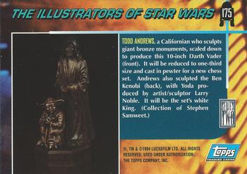 1994 Topps Star Wars Galaxy Series 2 #175 Todd Andrews Back