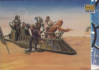 1994 Topps Star Wars Galaxy Series 2 #197 A Tatooine Skiff Front