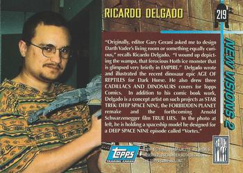 1994 Topps Star Wars Galaxy Series 2 #219 Ricardo Delgado Back