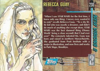 1994 Topps Star Wars Galaxy Series 2 #230 Rebecca Guay Back