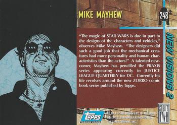 1994 Topps Star Wars Galaxy Series 2 #248 Mike Mayhew Back