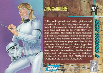 1994 Topps Star Wars Galaxy Series 2 #264 Zina Saunders Back