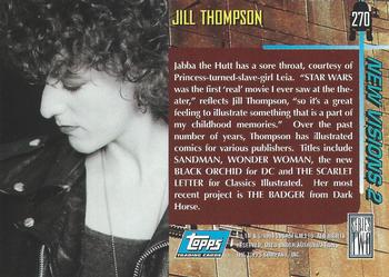 1994 Topps Star Wars Galaxy Series 2 #270 Jill Thompson Back