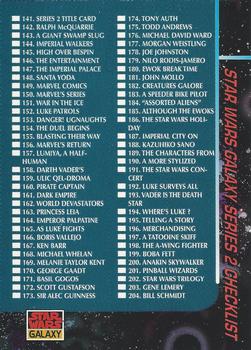 1994 Topps Star Wars Galaxy Series 2 #275 Checklist Front