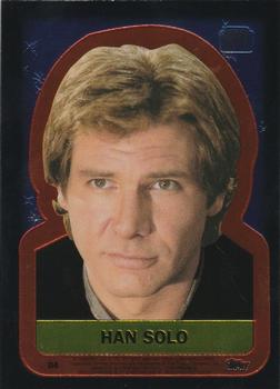 1999 Topps Chrome Archives Star Wars - Double-Sided Chromium #D-4 Han Solo Front