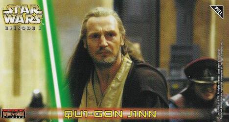 1999 Topps Widevision Star Wars: Episode I - Stickers #S1 Qui-Gon Jinn Front